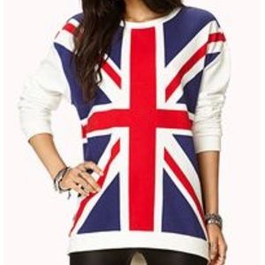 Forever 21 London Flag Sweater